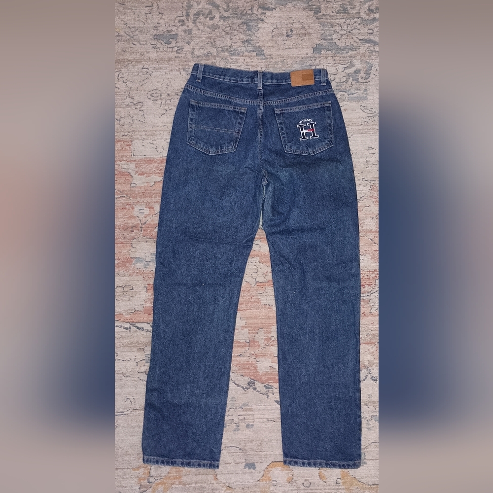 Tommy Hilfiger Vintage High Rise Embroidered Jeans 12
